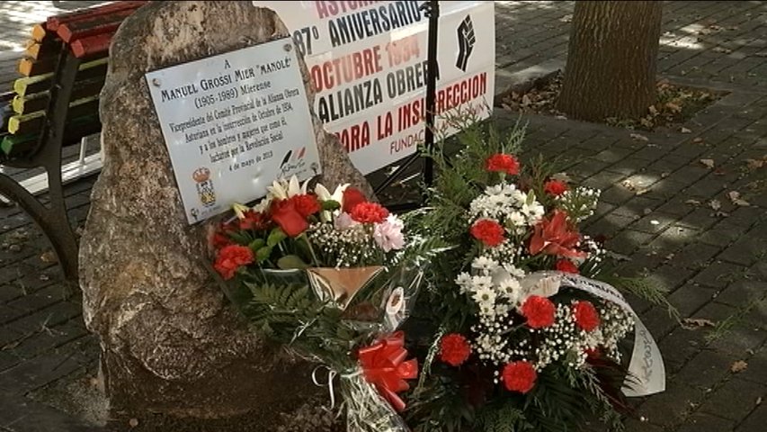 Tributo a la revolución asturiana de octubre del 34 en Mieres