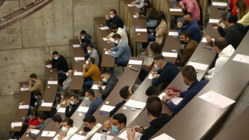 Examen de las oposiciones para policía local en Asturias