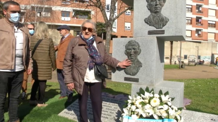 Homenaje en Grado de tres moscones asesinados en Mauthausen