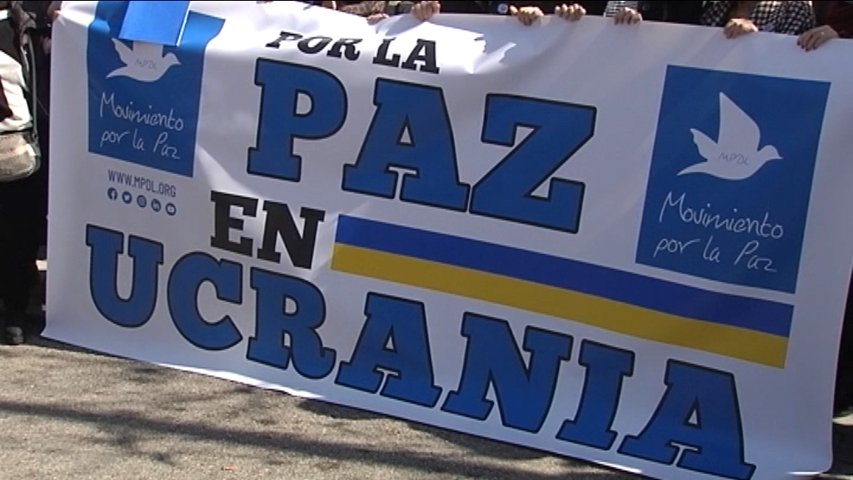 Concentración en apoyo al pueblo ucraniano del Movimiento por la Paz