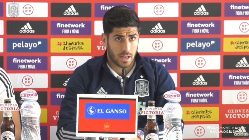 El jugador de la selección y del Real Madrid, Marco Asensio