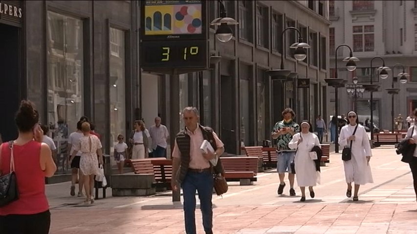 Calor en la capital del Principado 