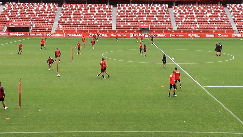 Entrenamiento del Real Sporting