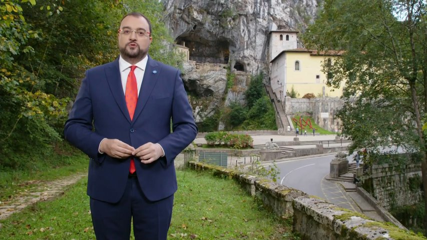 Mensaje de Barbón, grabado en Cuadonga, con motivo del Día de Asturias