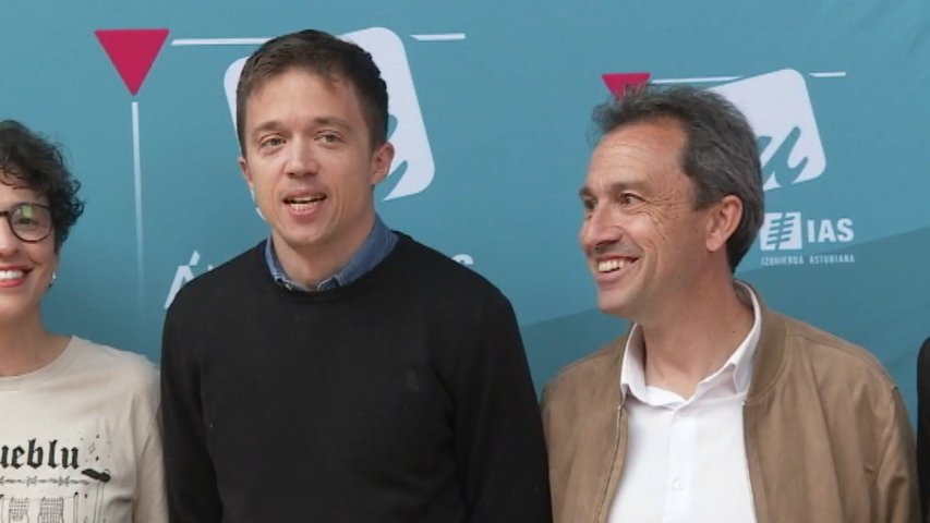 Errejón y Zapico en un acto conjunto de la izquierda en Asturias