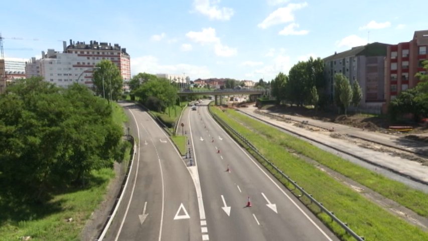 Bulevar de Santuyano, en el acceso a Oviedo