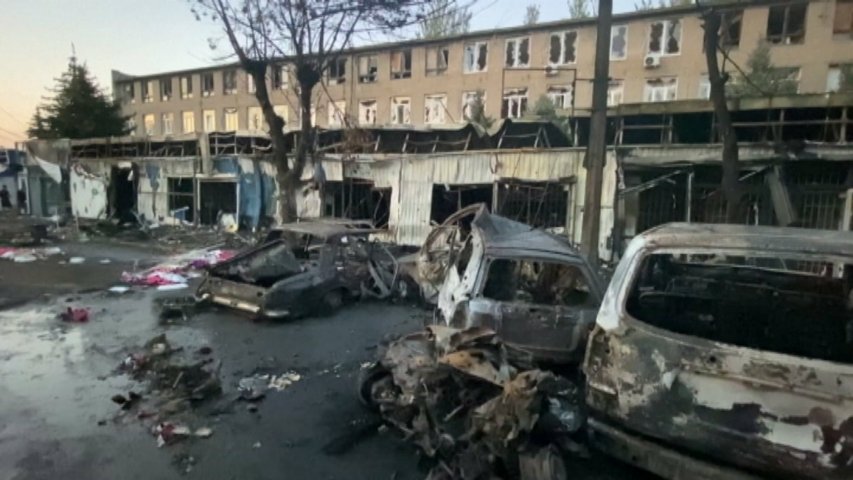 17 muertos en un ataque ruso a un mercado en el Donetsk