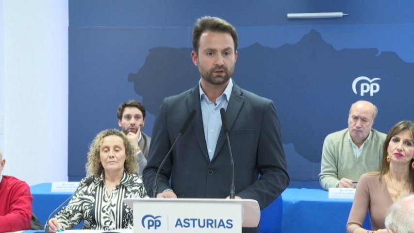 Queipo en una comparecencia del PP sobre los presupuestos 2024