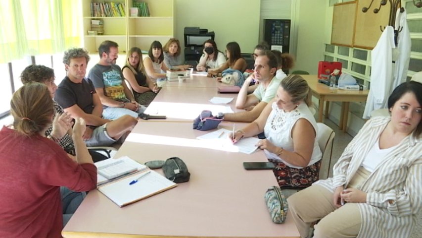 Sala de profesores en un colegio asturiano