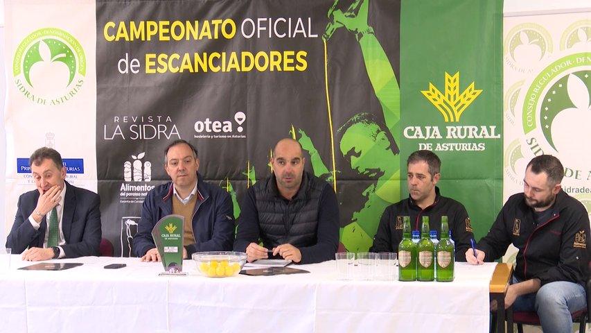 El Campeonato Regional de Escanciadores incorpora nuevas normas y una veintena de pruebas 