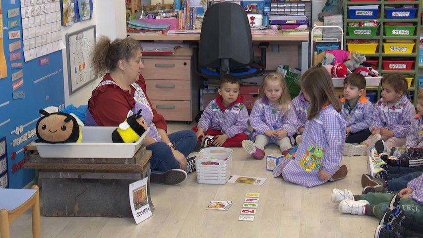 Una clase de Matemáticas para niños de tres años con el método ABN en La Corredoria