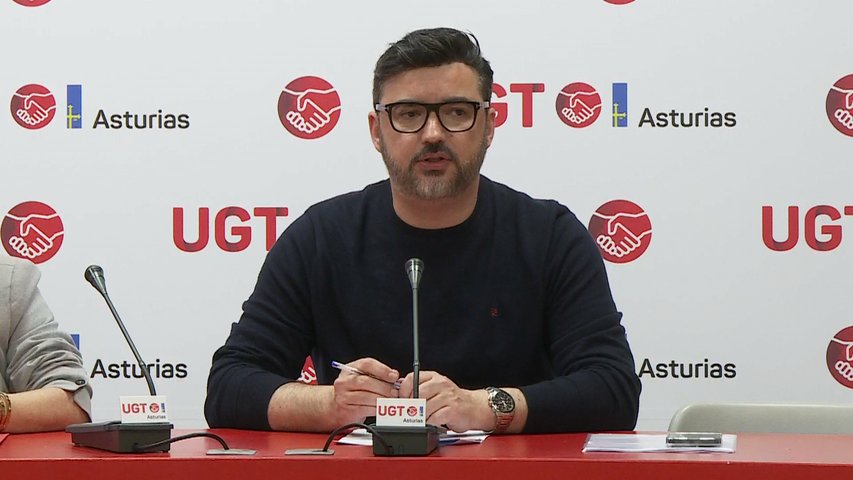 Rueda de prensa de UGT alertando sobre la discriminación laboral del colectivo Lgtbi en Asturias