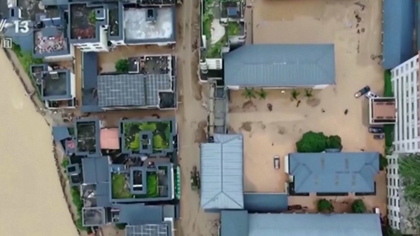 Las inundaciones en el sureste chino dejan 4 muertos y 10 desaparecidos