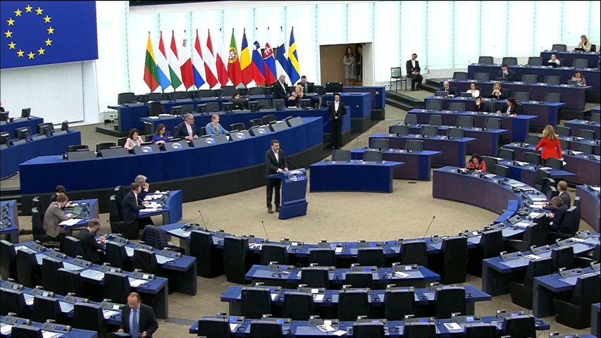 Parlamento europeo en Bruselas