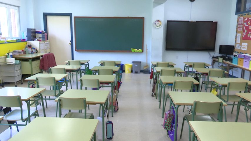 Clase de educación Infantil en un colegio asturiano