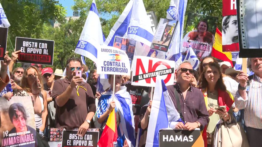 Familiares de los 125 rehenes secuestrados por Hamás exigen su liberación en Madrid