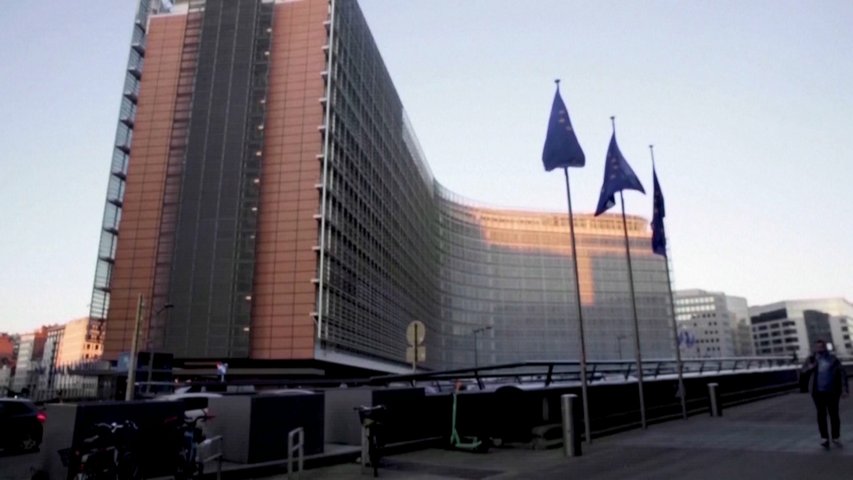 Parlamento europeo en Bruselas