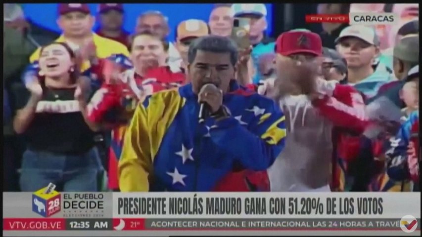 La Autoridad Electoral controlada por Maduro le da la victoria en Venezuela