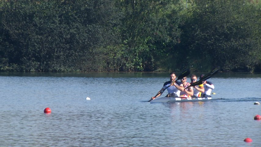 Entrenamiento del equipo de piragüismo para los JJOO