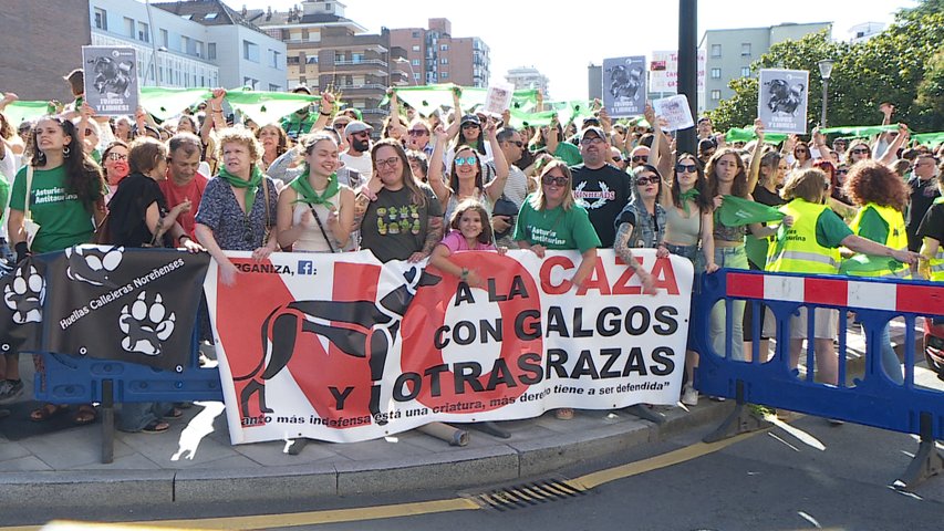 Manifestación antitaurina en Gijón