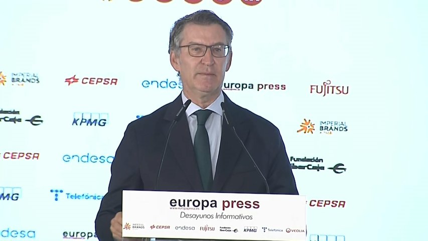 Entrevista de Feijóo en los desayunos de Europa Press