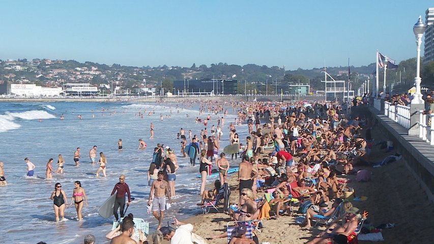 San Lorenzo petada de turistas en agosto