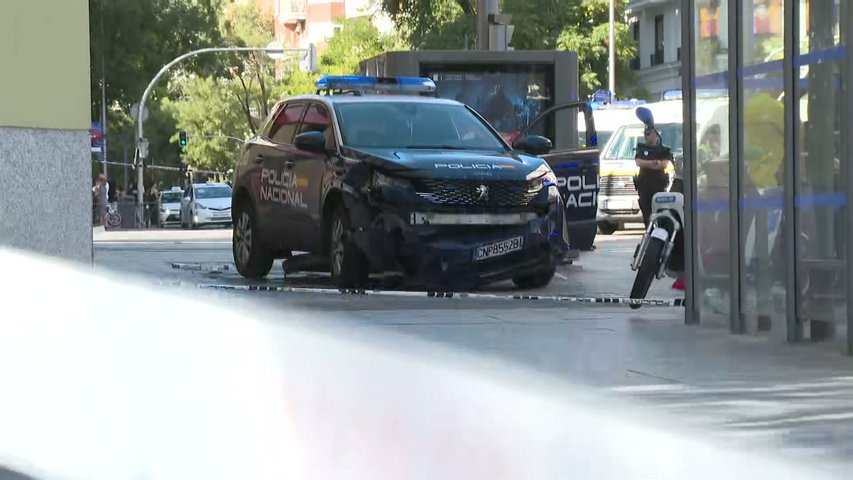 Tres mujeres y un bebé heridos al ser arrollados por un coche de Policía en Madrid