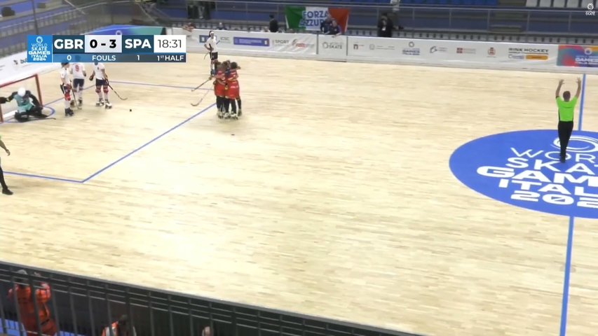 España gana a Gran Bretaña en el Mundial femenino de hockey sobre patines (14-0)