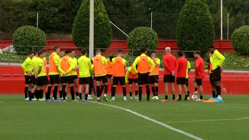 Entrenamiento del Sporting