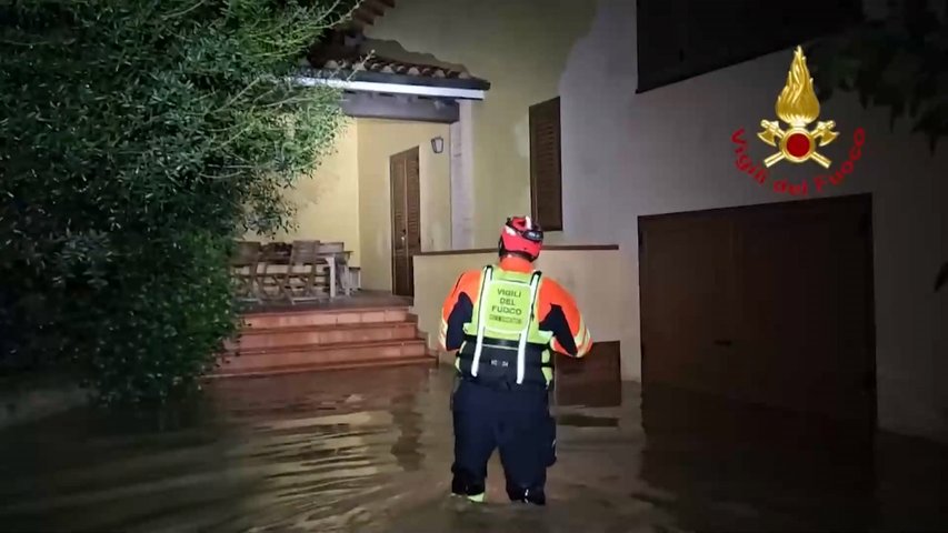 Las lluvias torrenciales caídas en Italia dejan a dos desaparecidos en la Toscana