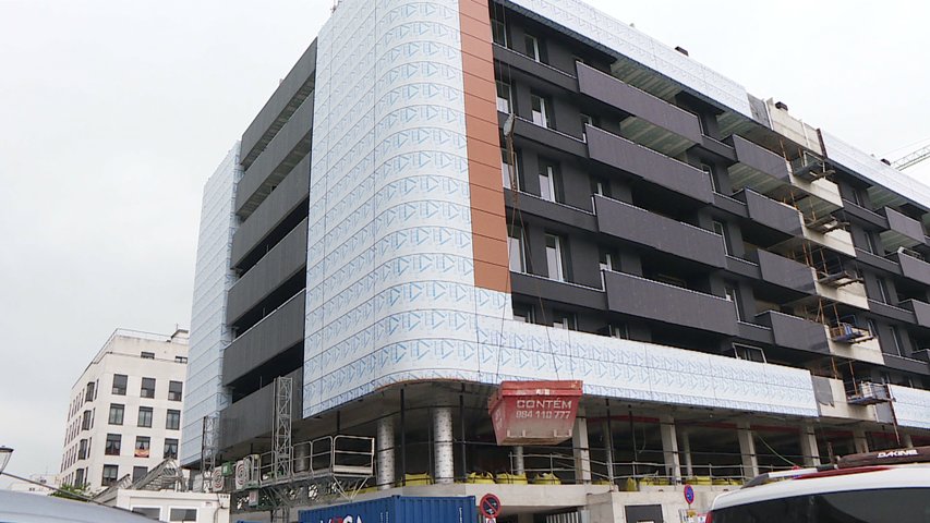 Un edificio de vivienda nueva en Gijón