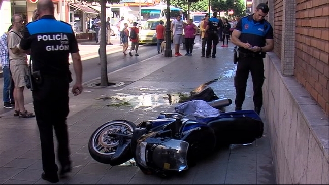 Herido un motorista en un accidente en Gijón - Noticias RTPA