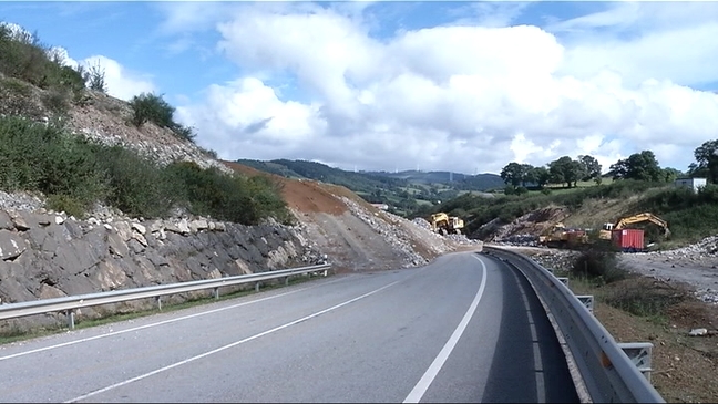 El tramo afectado en la autovía Salas-La Espina se 